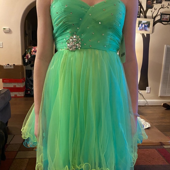 tiffany blue dama dresses